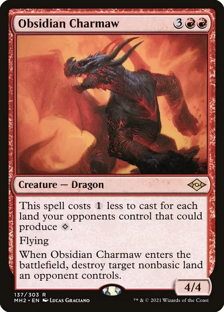 Obsidian Charmaw, Magic card MH2 137 — Modern Horizons 2 set