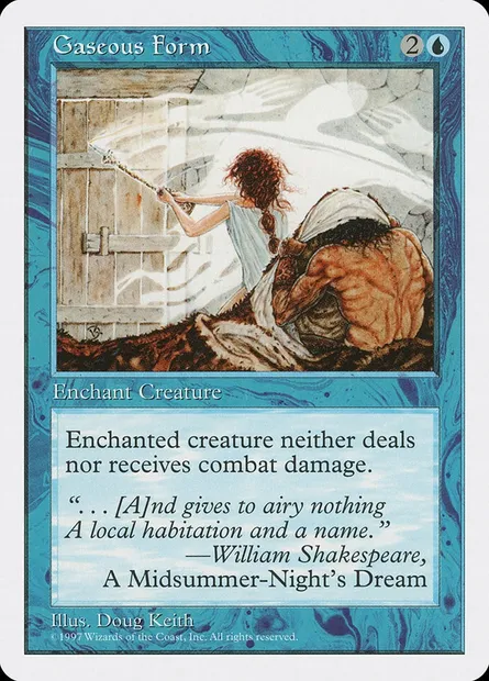 Gaseous Form, Magic card 5ED 90 — Fifth Edition set