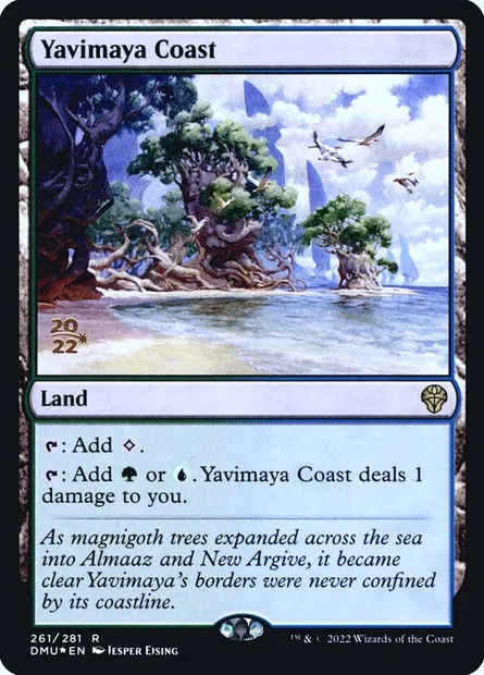 Yavimaya Coast, Magic card PDMU 261s — Dominaria United Promos set