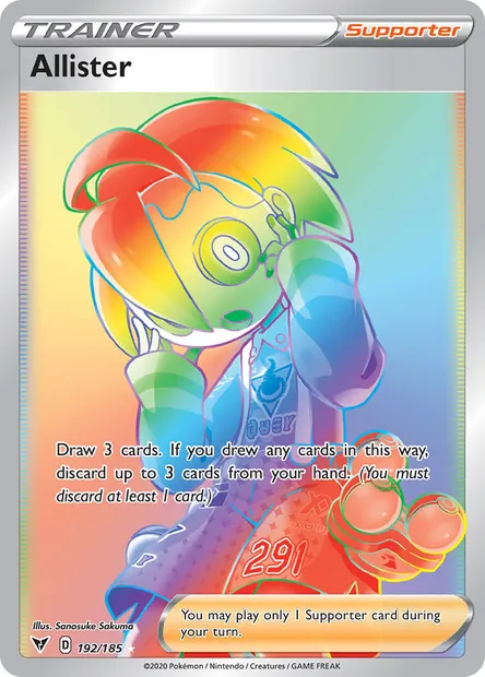 Allister, Pokémon card VIV 192 — Vivid Voltage set