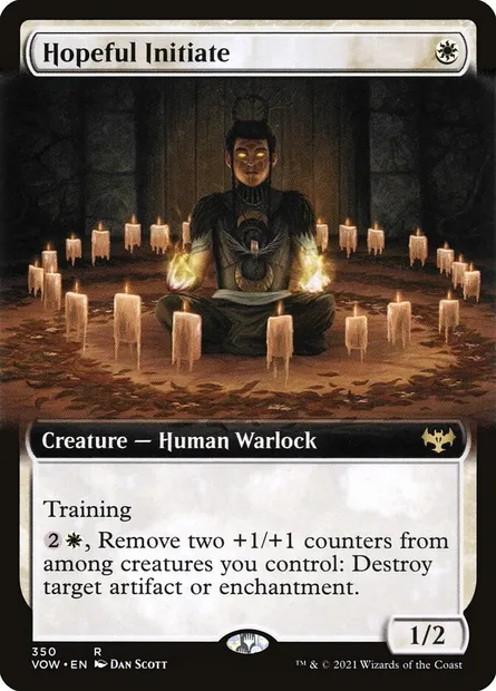 Hopeful Initiate, Magic card VOW 350 — Innistrad: Crimson Vow set