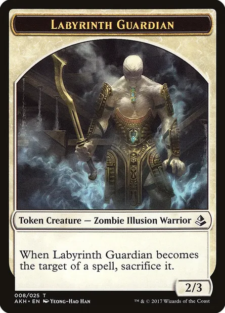 Labyrinth Guardian, Magic card TAKH 8 — Amonkhet Tokens set