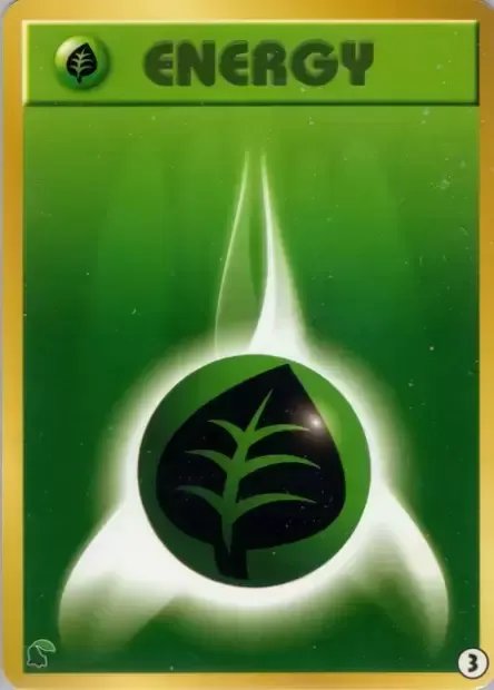 Énergie Plante, carte Pokémon IPN-C 003 — extension Intro Pack Neo Chikorita