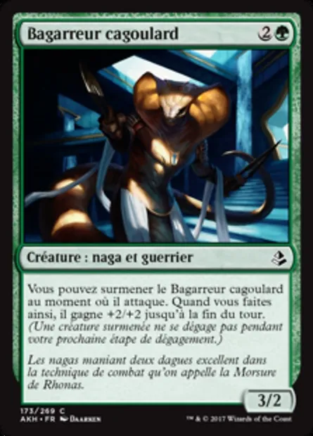 Bagarreur cagoulard, carte Magic AKH 173 — extension Amonkhet