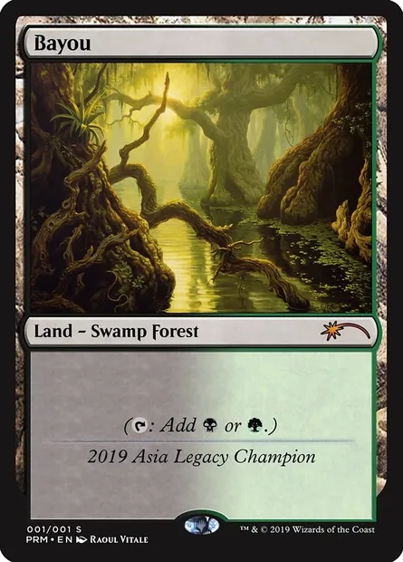 Bayou, carte Magic OLGC 2019A — extension Legacy Championship