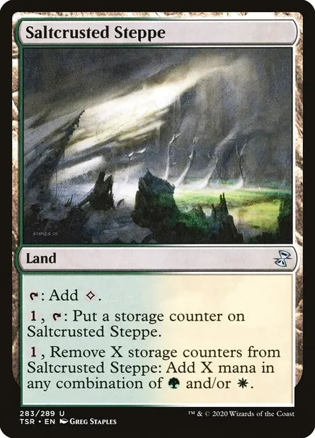 Saltcrusted Steppe, Magic card TSR 283 — Time Spiral Remastered set