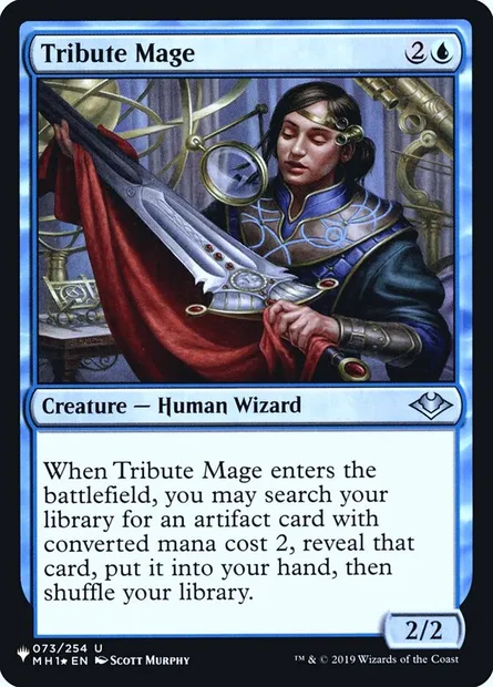 Tribute Mage, Magic card PLST MH1-73 — The List set