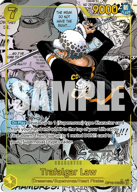 Trafalgar Law, One Piece card OP10-119 — ROYAL BLOOD set