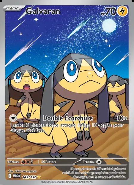 Galvaran, carte Pokémon MEG 143 — extension Méga-Évolution
