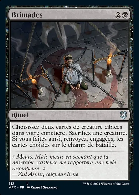 Brimades, carte Magic AFC 112 — extension Forgotten Realms Commander