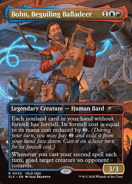 Bohn, Beguiling Balladeer, Magic card SLX 30 — Universes Within set