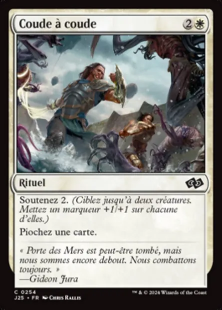 Coude à coude, carte Magic J25 254 — extension Foundations Jumpstart