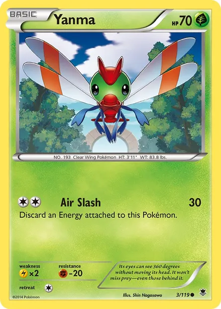 Yanma, Pokémon card PHF 3 — Phantom Forces set