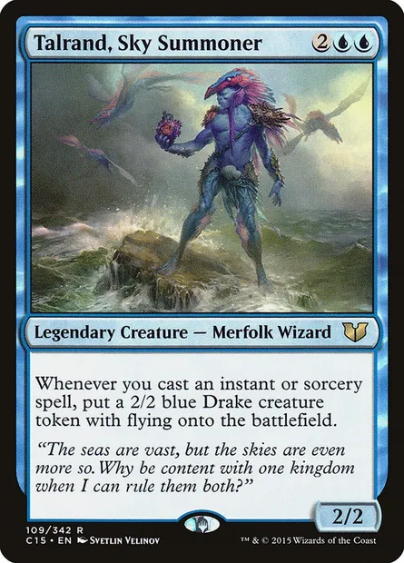 Talrand, Sky Summoner, Magic card C15 109 — Commander 2015 set