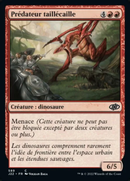 Prédateur taillécaille, carte Magic J22 589 — extension Jumpstart 2022