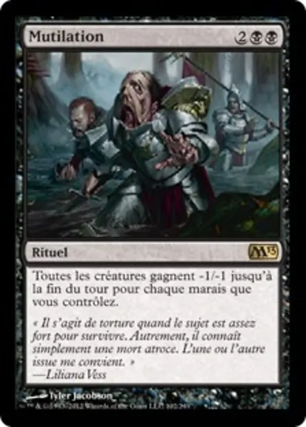 Mutilation, carte Magic M13 102 — extension Magic 2013