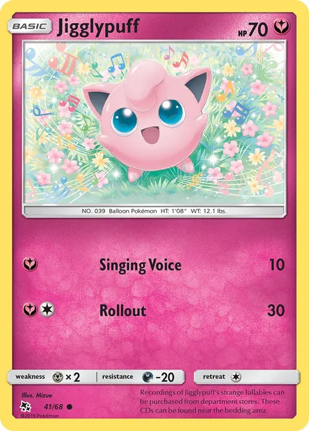Jigglypuff, Pokémon card HIF 41 — Hidden Fates set
