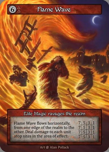Flame Wave, carte Sorcery BET 221 — extension Beta