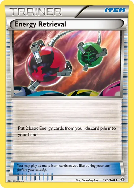 Energy Retrieval, Pokémon card PRC 126 — Primal Clash set