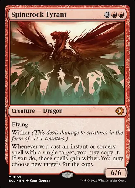 Spinerock Tyrant, Magic card ECL 159 — Lorwyn Eclipsed set
