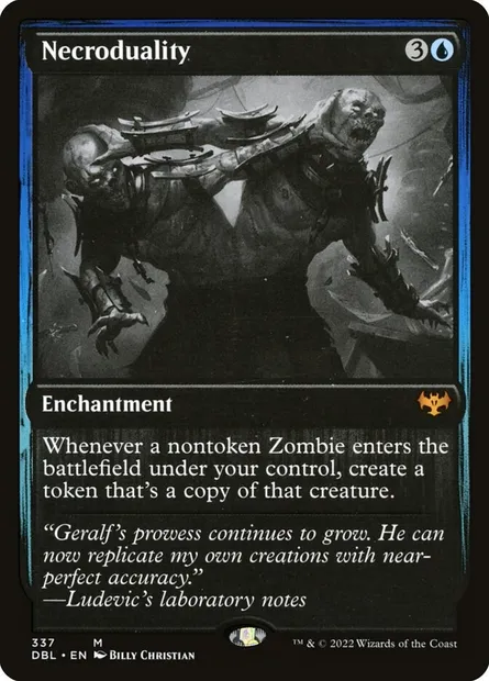 Necroduality, Magic card DBL 337 — Innistrad: Double Feature set