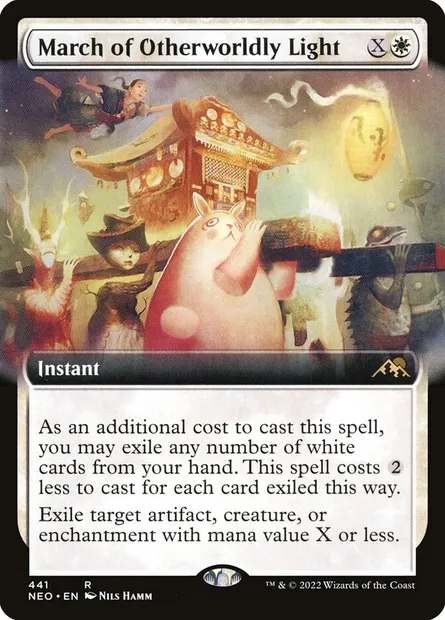 March of Otherworldly Light, Magic card NEO 441 — Kamigawa: Neon Dynasty set