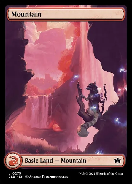 Montagne, carte Magic BLB 275 — extension Bloomburrow