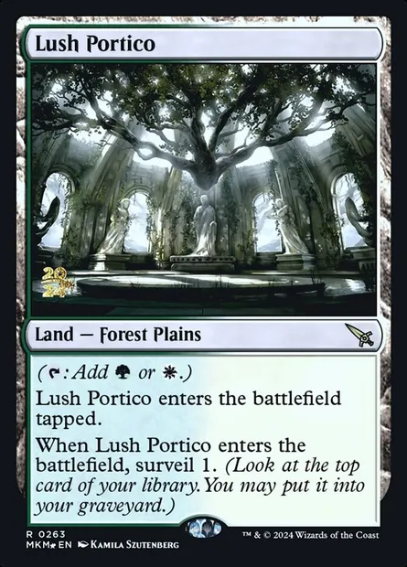Lush Portico, Magic card PMKM 263s — Murders at Karlov Manor Promos set