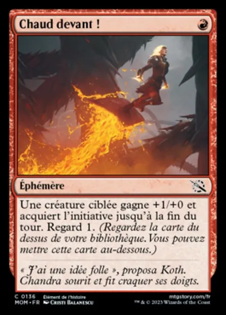 Chaud devant !, carte Magic MOM 136 — extension L'invasion des machines