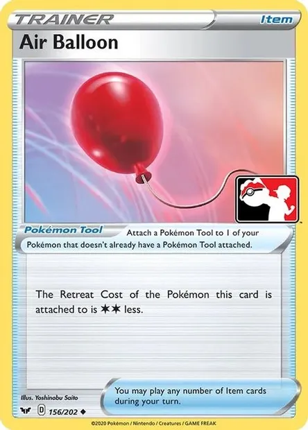 Air Balloon, Pokémon card PPS 156-2 — Play! Pokémon Prize Pack Series set