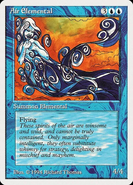 Élémental d'air, carte Magic SUM 47 — extension Summer Magic / Edgar