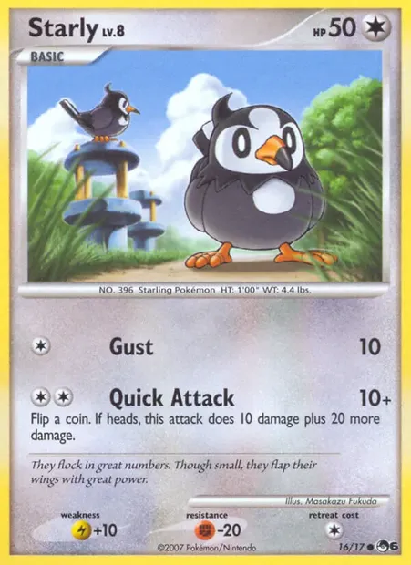 Étourmi, carte Pokémon P6 16 — extension POP Series 6
