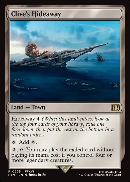 Clive's Hideaway, Magic card FIN 275 — Final Fantasy set