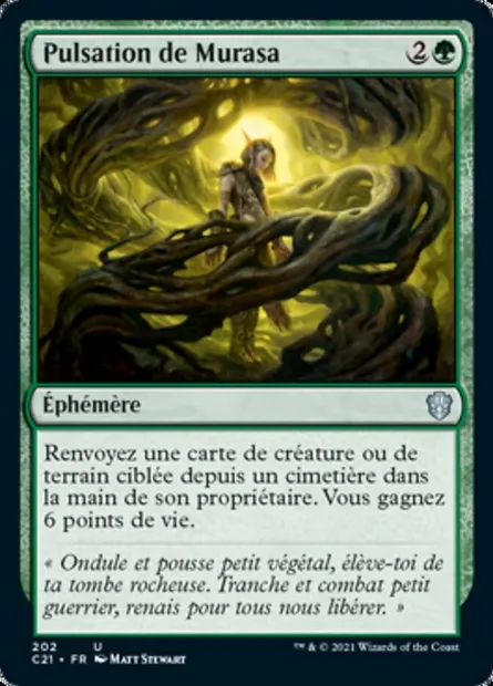 Pulsation de Murasa, carte Magic C21 202 — extension Commander 2021