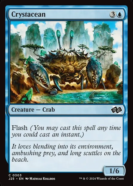 Crystacean, Magic card J25 303 — Foundations Jumpstart set