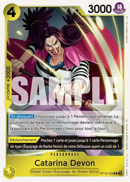 Catarina Devon, carte One Piece OP16-104 — extension L'HEURE DE LA BATAILLE DÉCISIVE