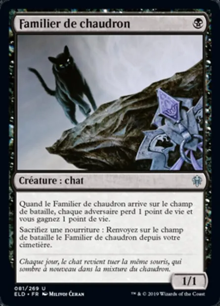 Familier de chaudron, carte Magic ELD 81 — extension Throne of Eldraine
