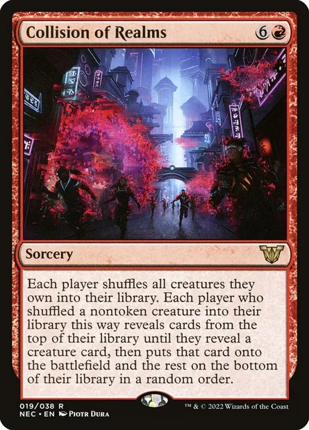 Collision of Realms, Magic card NEC 19 — Neon Dynasty Commander set