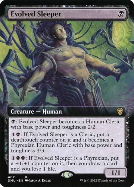 Evolved Sleeper, Magic card DMU 402 — Dominaria United set
