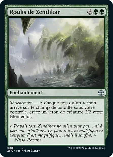 Roulis de Zendikar, carte Magic ZNC 88 — extension Zendikar Rising Commander