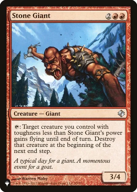 Géant de pierre, carte Magic PLST DDI-55 — extension The List