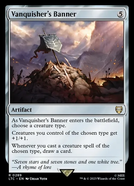 Vanquisher's Banner, Magic card LTC 289 — Tales of Middle-earth Commander set