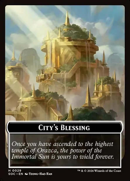 City's Blessing, Magic card TSOC 29 — Secrets of Strixhaven Commander Tokens set