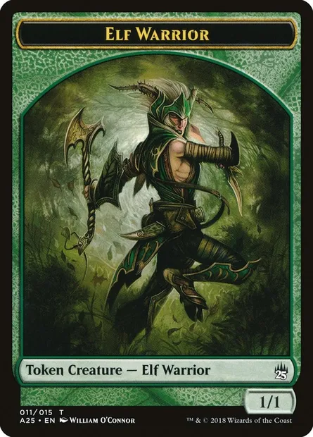 Elf Warrior, Magic card TA25 11 — Masters 25 Tokens set