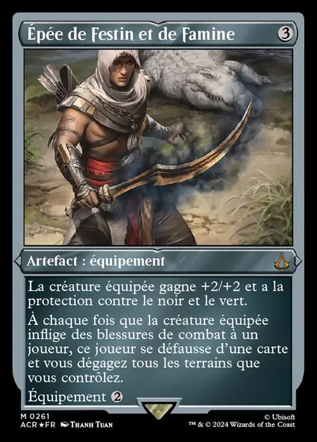 Épée de Festin et de Famine, carte Magic ACR 261 — extension Assassin's Creed