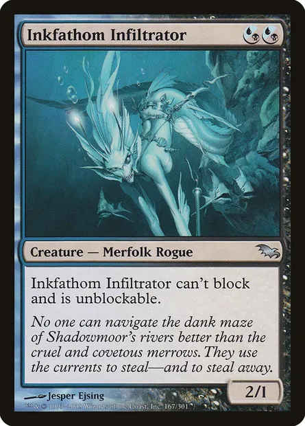 Inkfathom Infiltrator, Magic card SHM 167 — Shadowmoor set