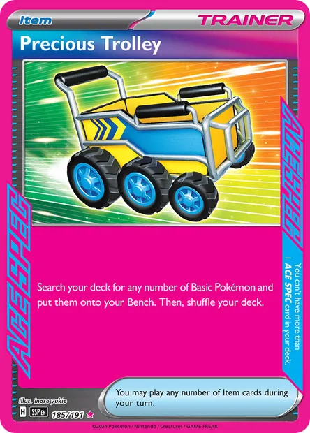 Precious Trolley, Pokémon card SSP 185 — Surging Sparks set