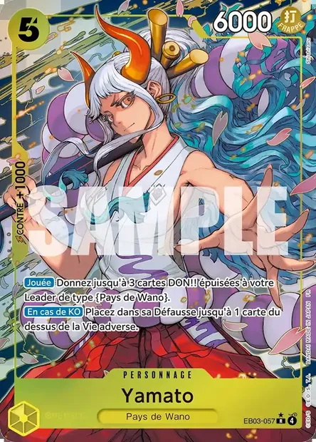 Yamato, carte One Piece EB03-057 — extension ONE PIECE HEROINES EDITION