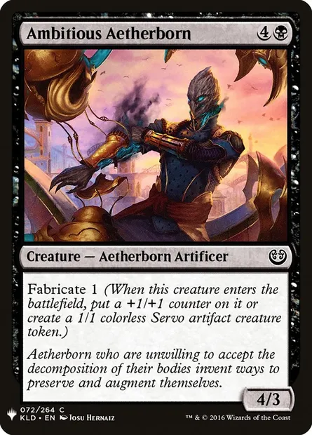 Ambitious Aetherborn, Magic card PLST KLD-72 — The List set