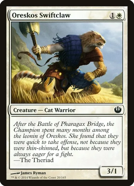 Oreskos Swiftclaw, Magic card JOU 20 — Journey into Nyx set